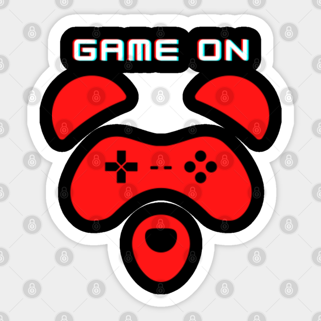 Gaming red panda gamer Gaming Panda Sticker TeePublic